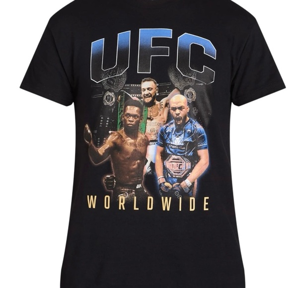 UFC Black Graphic T-Shirt for Men - Picture 1 of 6